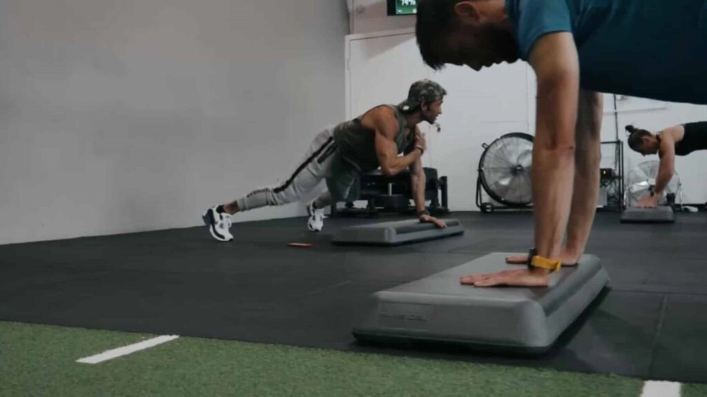 HIIT step class