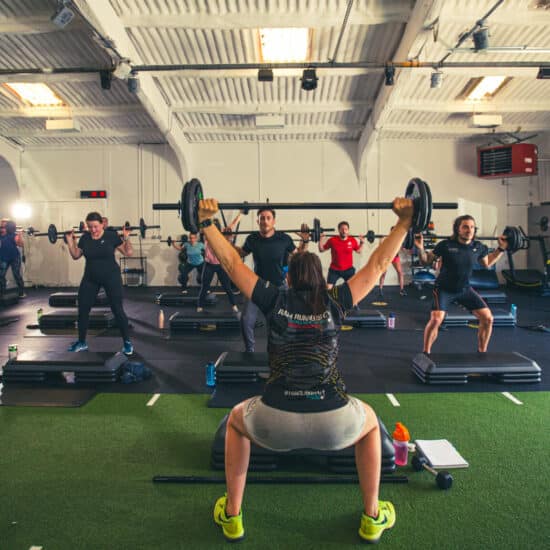 Pump barbell fitness class Aptitude Health and Fitness