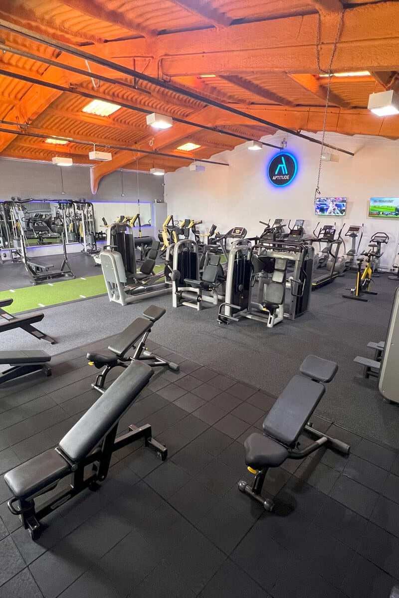 aptitude health weights lifting area