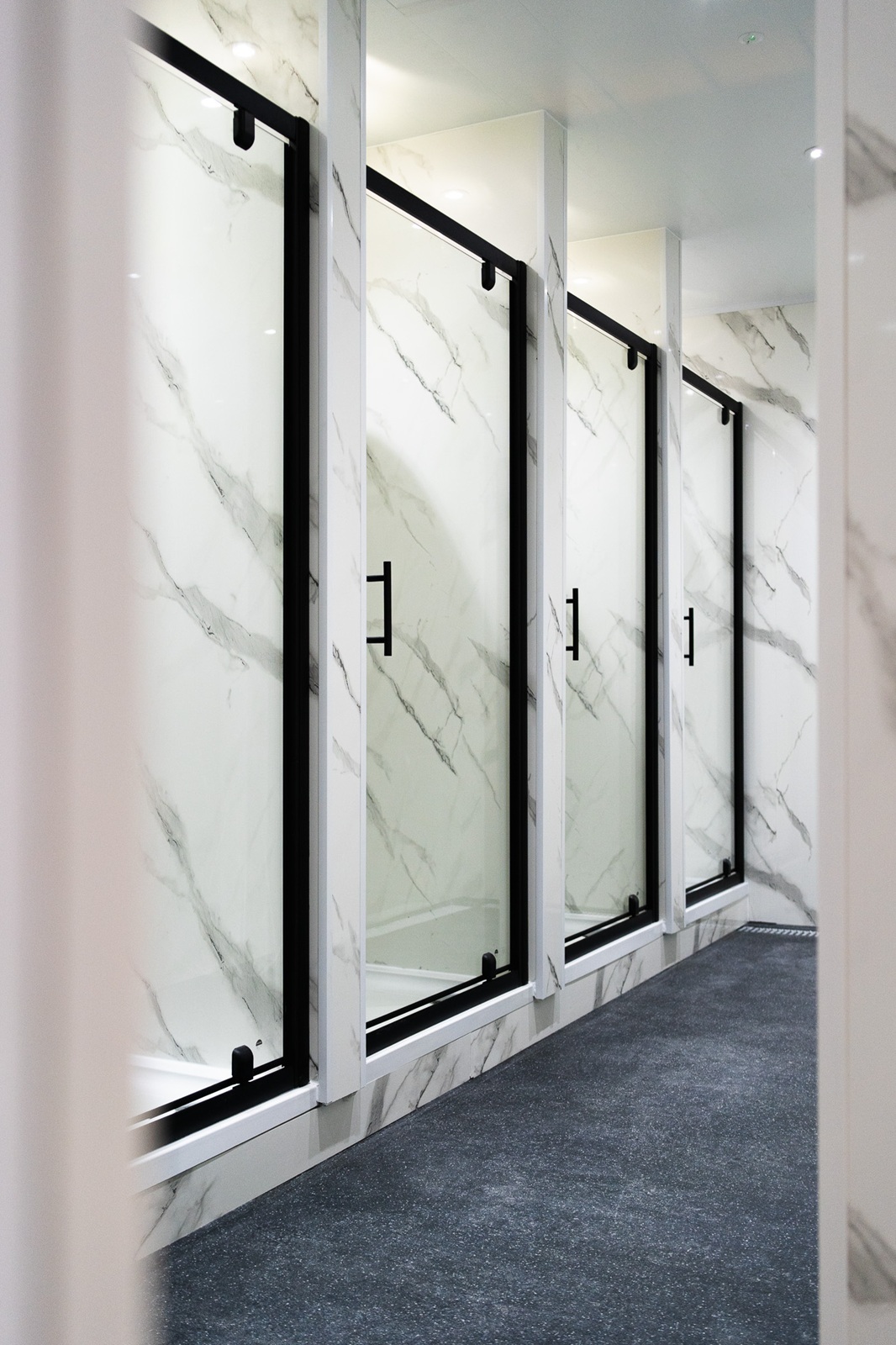New showers