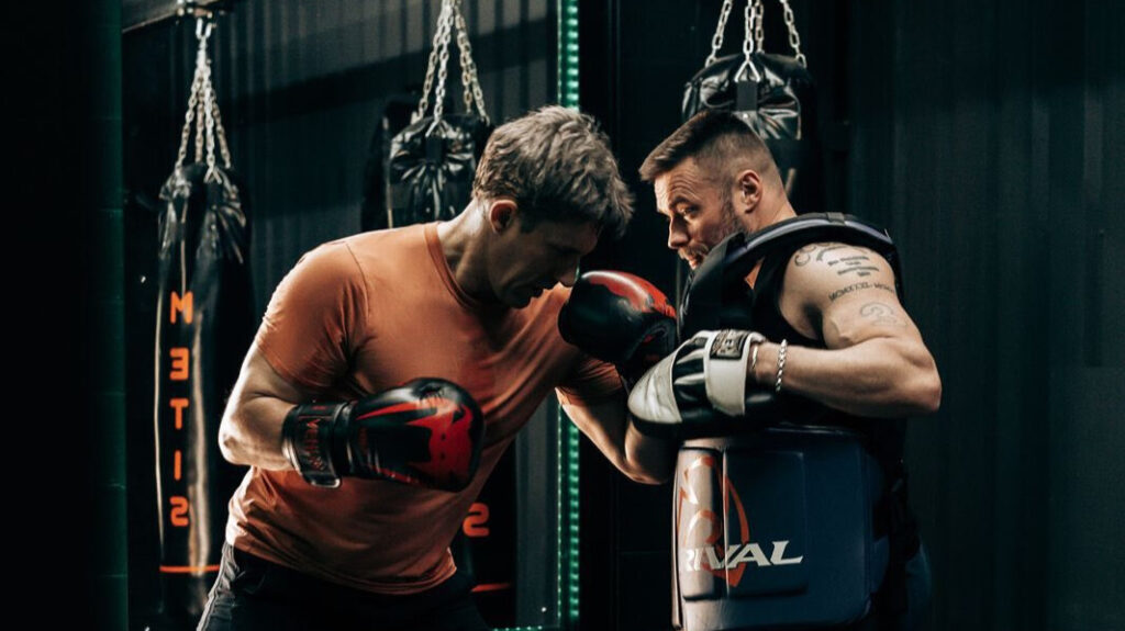 Boxercise class for boxing fitness in farndon near chester